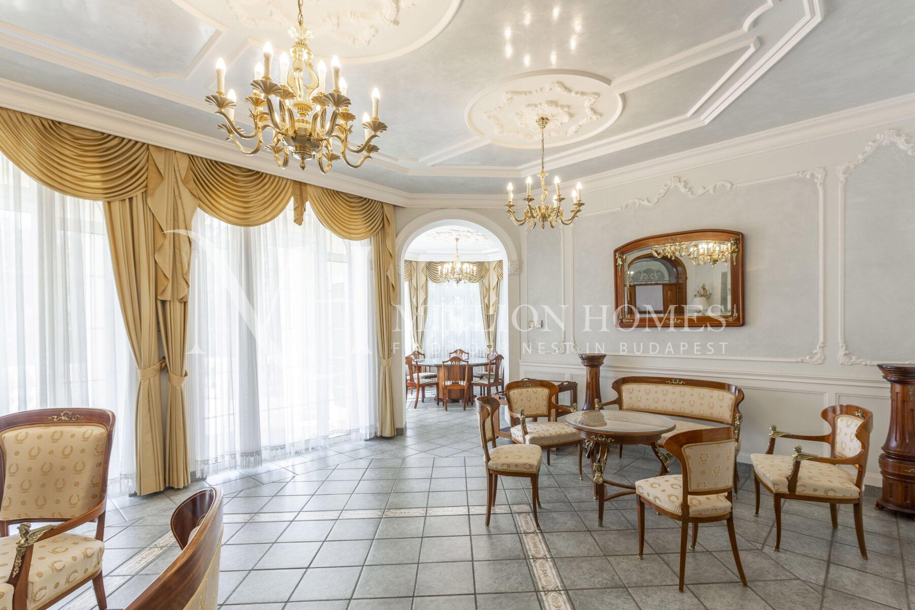 Kiváló tulajdonságú, 8 hálószobás villa Törökvészben, diplomáciai célokra is tökéletes